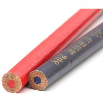 10Pcs/Set Blue and Red Wire Round Carpenters Pencils for Woodworking Core Markers