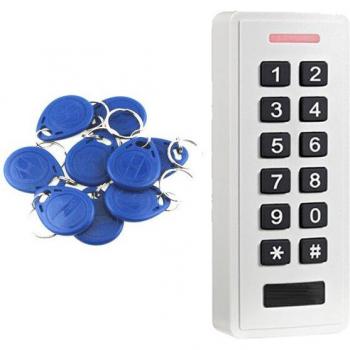 Zugangskontrollsystem mit Fingerabdruck und RFID, wasserdicht, weiß, ABS