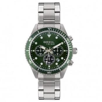 Orologio Uomo Breil Sail Cronografo Verde Monocromatico in Acciaio Silver EW0638