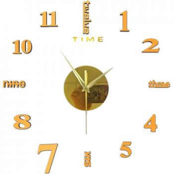 DIY Frameless Wall Clock Decor