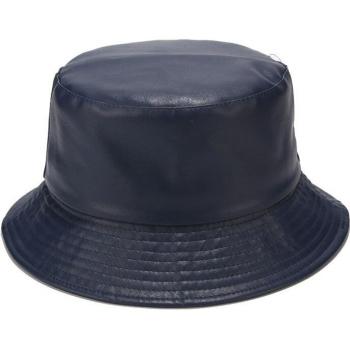 Hip-Hop Style PU Leather Bucket Hat