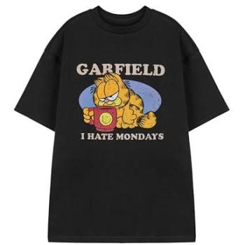 Garfield Men's Adult Black Short Sleeve Top – Size Small