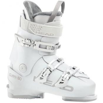 Head Cube3 60 Women's Alpine Ski Boot – Unisex, White/Grey, 23.5 Size