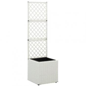 Lit Conteneur Treillis VidaXL 30×30×107 cm – Blanc