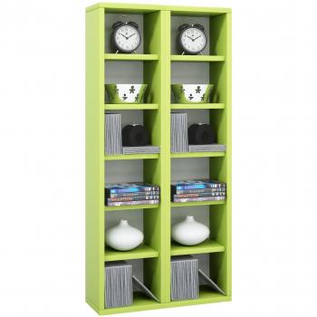 Sammelregal VCM Milano – 92 × 42 × 20 cm, Holzmöbel, Grün