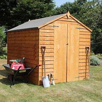 Overlap Apex Wooden Garden Storage Shed 8 x 6