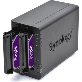 Synology DS223 NAS – 8 To, double baie 4 T WD Purple