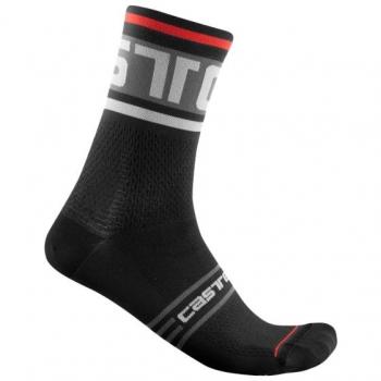 Calcetines Castelli Prologo 15 Negro Blanco Rojo S-M