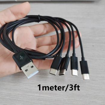 4 in 1 USB Typ-C Kabel 1m für schnelle Ladegeräte von Xiaomi und Samsung