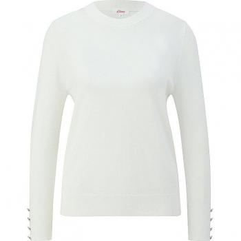 S.Oliver Strickpullover für Damen in Weiß Größe 42