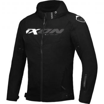 Blouson moto Ixon Fierce Veste textile de moto Noir Gris Blanc 2XL