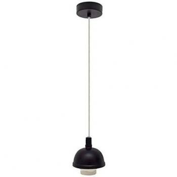Suspension semi‑luminaire sans verre marron