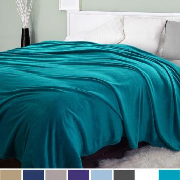 Bedsure Super Soft Blanket Queen Size Teal 220x240cm