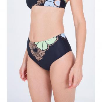 Bas de bikini noir Hurley Big Bloom M