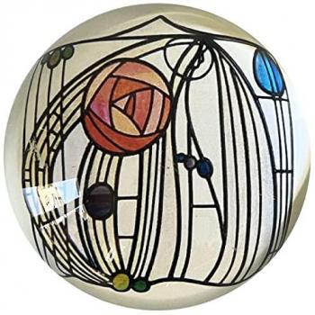 Rose Window Press Parastone en Verre – 8 cm x 4 cm