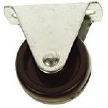 Roues Fixes en Nylon Noir