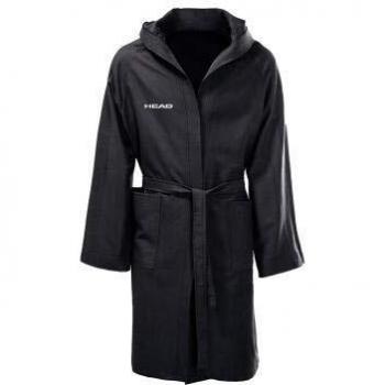 Peignoir microfibre noir XS pour enfants