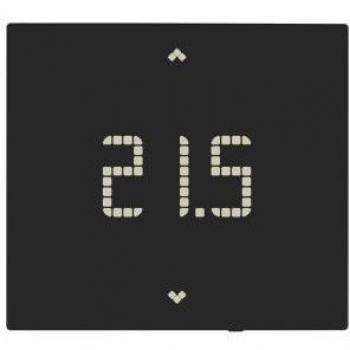 Termostato LTE Vimar 5A Installazione a Parete Nero