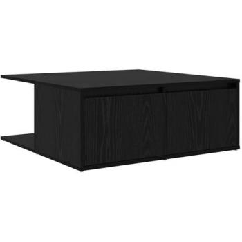 Mesa de Centro en Roble Oscuro 80x80 cm – Contrachapado
