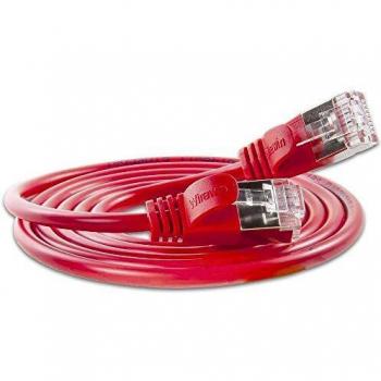 Câble patch Slim Wirewin PKW-LIGHT-STP-K6 0.5 RT RJ45 CAT 6 U/FTP 0.50 m rouge