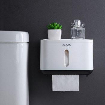 Support mural double fonction papier toilette