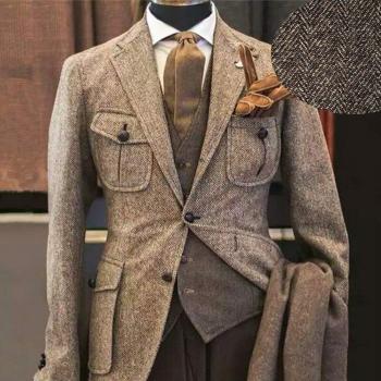 Traje Clásico de Hombre con Estilo Vintage