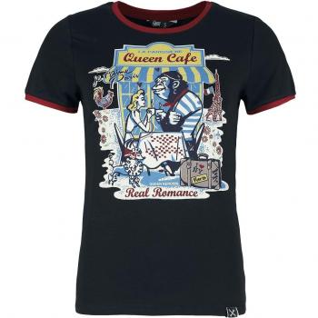 Queen Kerosin Real Romance Print-Shirt für Damen