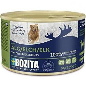 Bozita Dog Delikatesse: Elch Paté 200g Dose