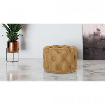 Eleganter Hocker FOLLINA in Gold