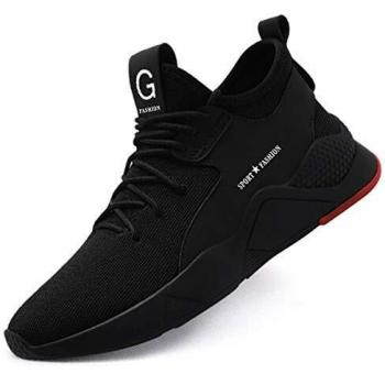 SROTER Scarpe Sportive di Sicurezza – Nero, 45 EU