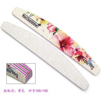 Nailsunshine 10pcs Half-Moon Printed Nail Files