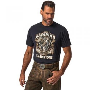 Herren-Traditions-T-Shirt JP1880 – Blau, XXL, Baumwolle, Halbarm