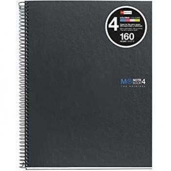 Cuaderno espiral Miquelrius A4 Grafito 5x5 160F