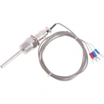 RTD Pt100 Temperature Probe 5cm 1/2 NPT Thread with Detachable Connector
