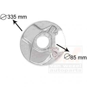VAN WEZEL Ankerblech MERCEDES-BENZ 3010373