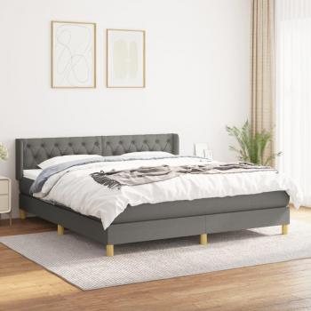 Livelli di comfort: giroletto a molle 160x200 cm, colore grigio scuro