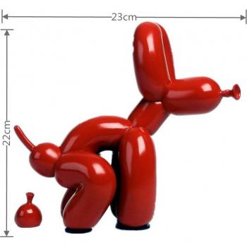 Resin Balloon Dog Home Decor with Anti-Skid Mat