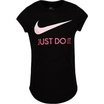 T-SHIRT NIKE BAMBINA NERA 36F245 023 COTONE