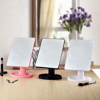 10X Magnifying LED Vanity Mirror with Touch Dimmer