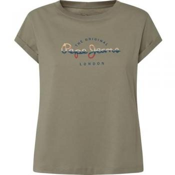 Pepe Jeans Camisa Evette Verde S – Talla Corta, Tela Natural