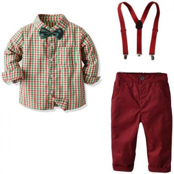 Traje de Caballero Pequeño con Pantalón a Cuadros
