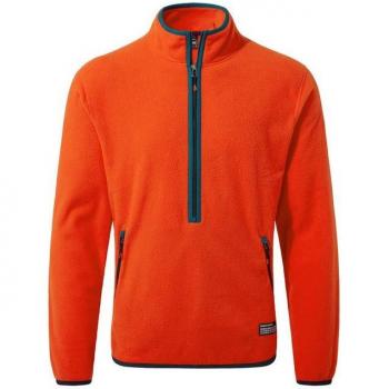 Craghoppers Pile Renu CO₂ Mezza Cerniera – Macaw Rosso 2XL