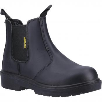 Amblers Mens Safety FS116 Dual Density Pull On Safety Dealer Boots Black Size 12