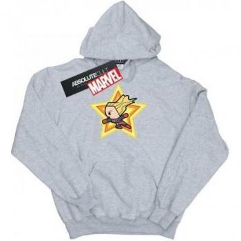Felpa con Cappuccio Marvel Kawaii Uomo Captain Marvel