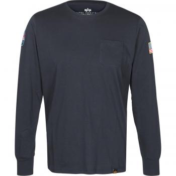 Alpha Industries Herren NASA Crewneck Sweatshirt, Navy, S
