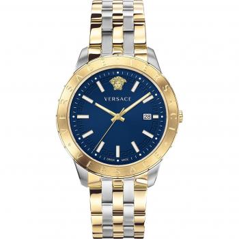 Versace VE2C00421: Reloj Masculino Azul 43 mm