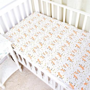 Cotton Baby Bed Sheet with Cartoon Animals