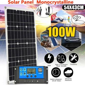 100W 18V Flexible Solar Power Generator for Outdoor Use