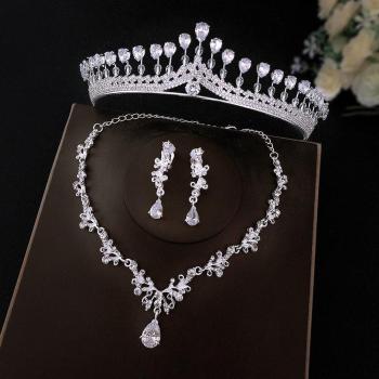 Radiant Rhinestone Wedding Jewelry Ensemble