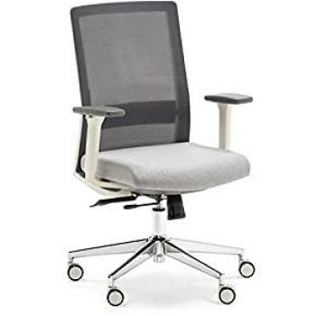 Silla de Oficina Ergonómica Euromof Niza con Respaldo de Malla Gris